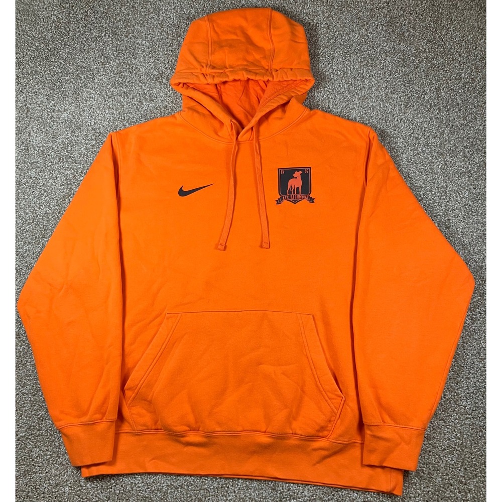 Nike Ted Lasso AFC Richmond Orange Hoodie Mens XL 336328-81J Greyhounds Pullover